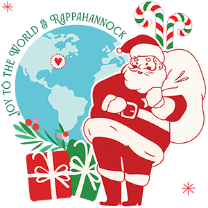 Art with Santa and globe